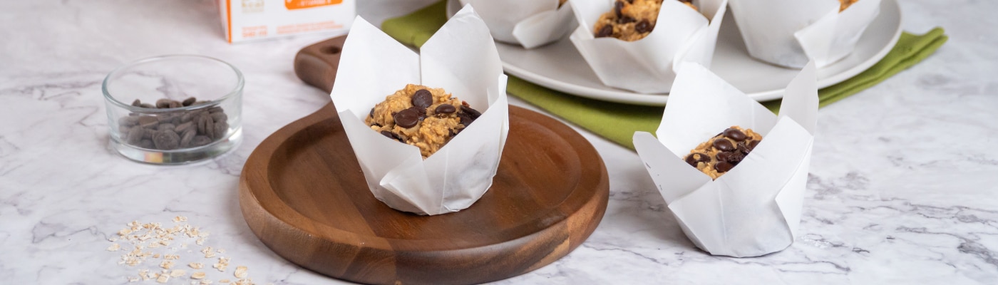 banner Muffins de Avena con Banana y Chocolate